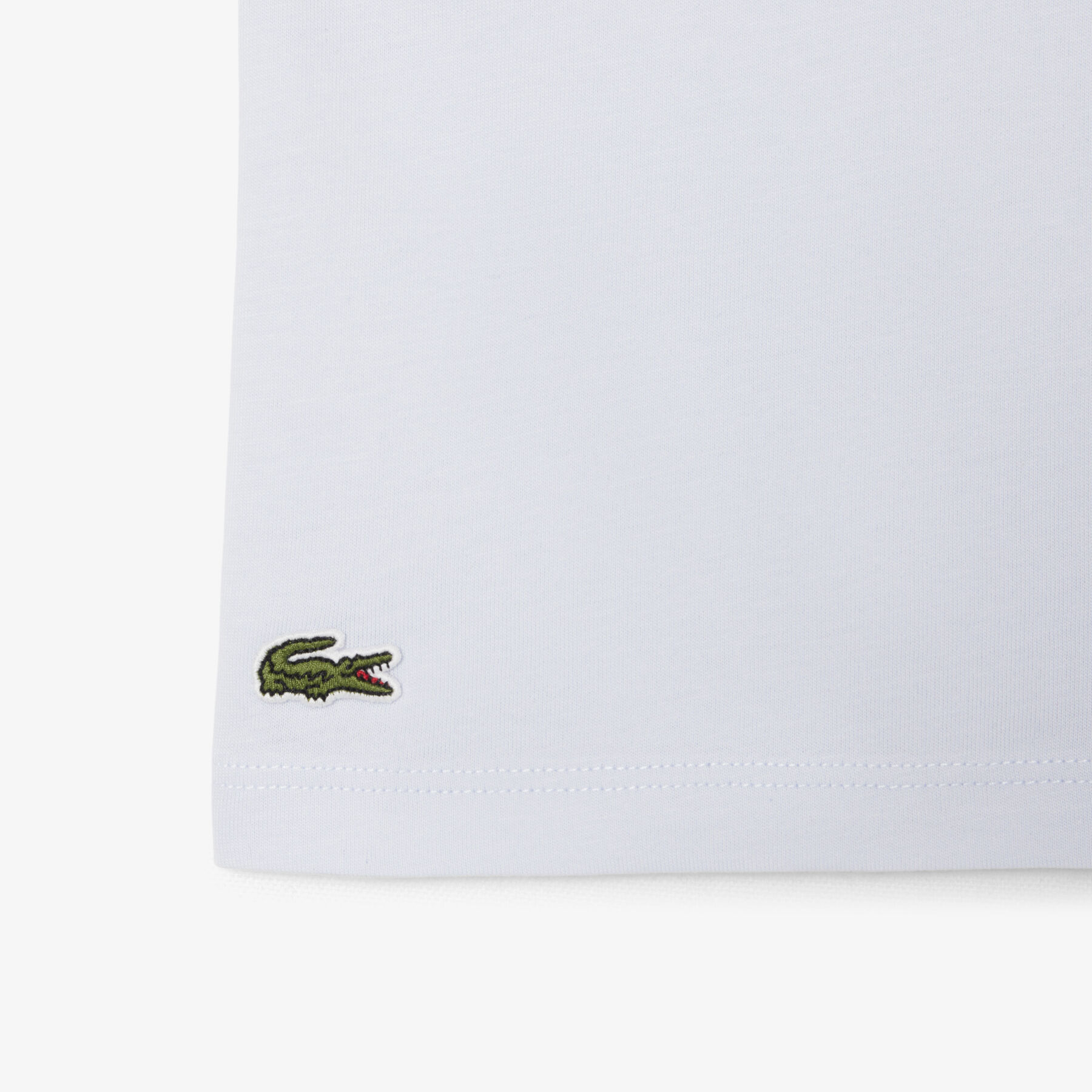 lacoste monogram print cotton t shirt