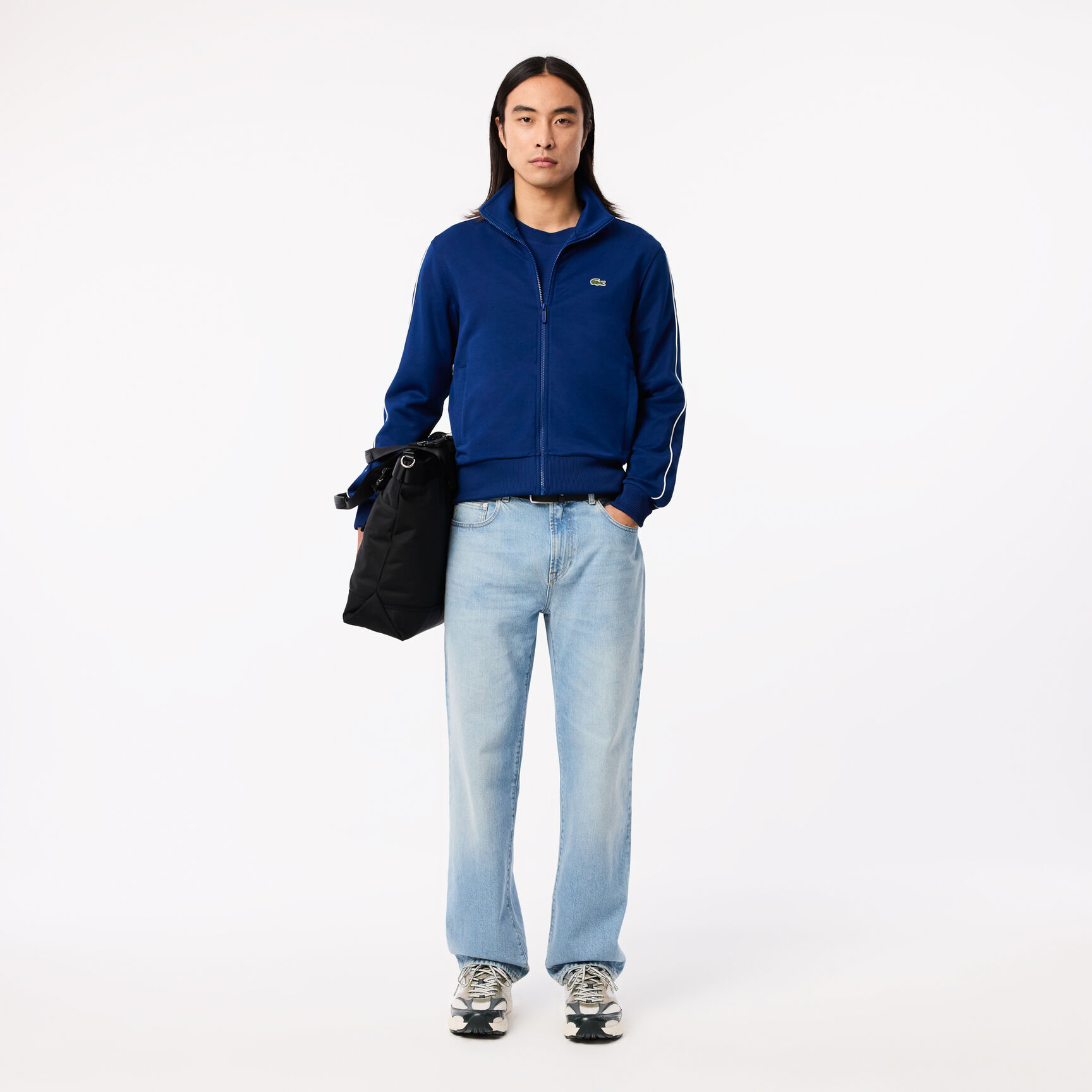 Paris Pique Zip Front Track Jacket