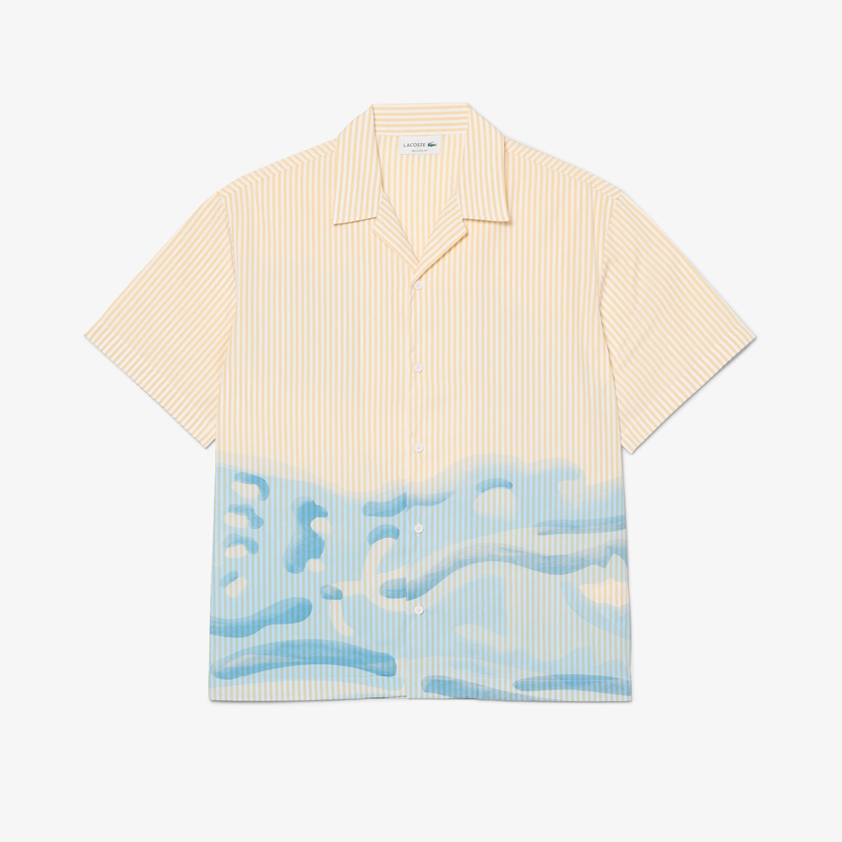Relaxed Fit Striped Crocodile Shirt