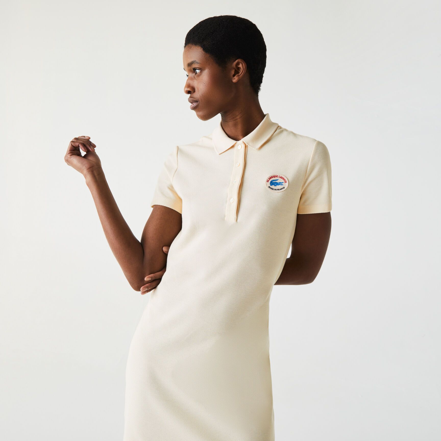 Women’s Made In France Organic Textured Cotton Piqué Polo Dress Women’s Made In France Organic Textured Cotton Piqué Polo Dress