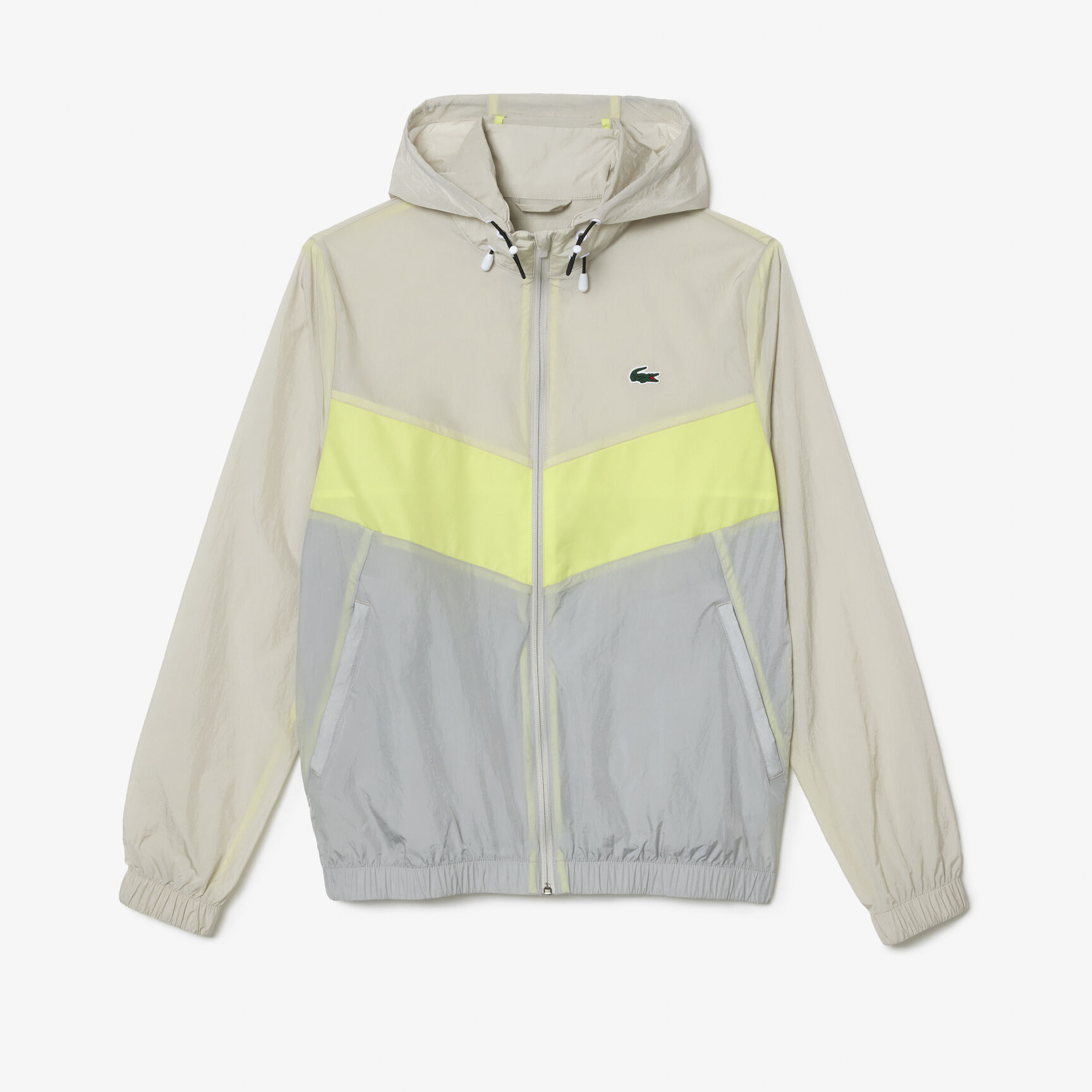 جاكيت من خامات مختلطة مقسم بألوان جاكيت من خامات مختلطة مقسم بألوان