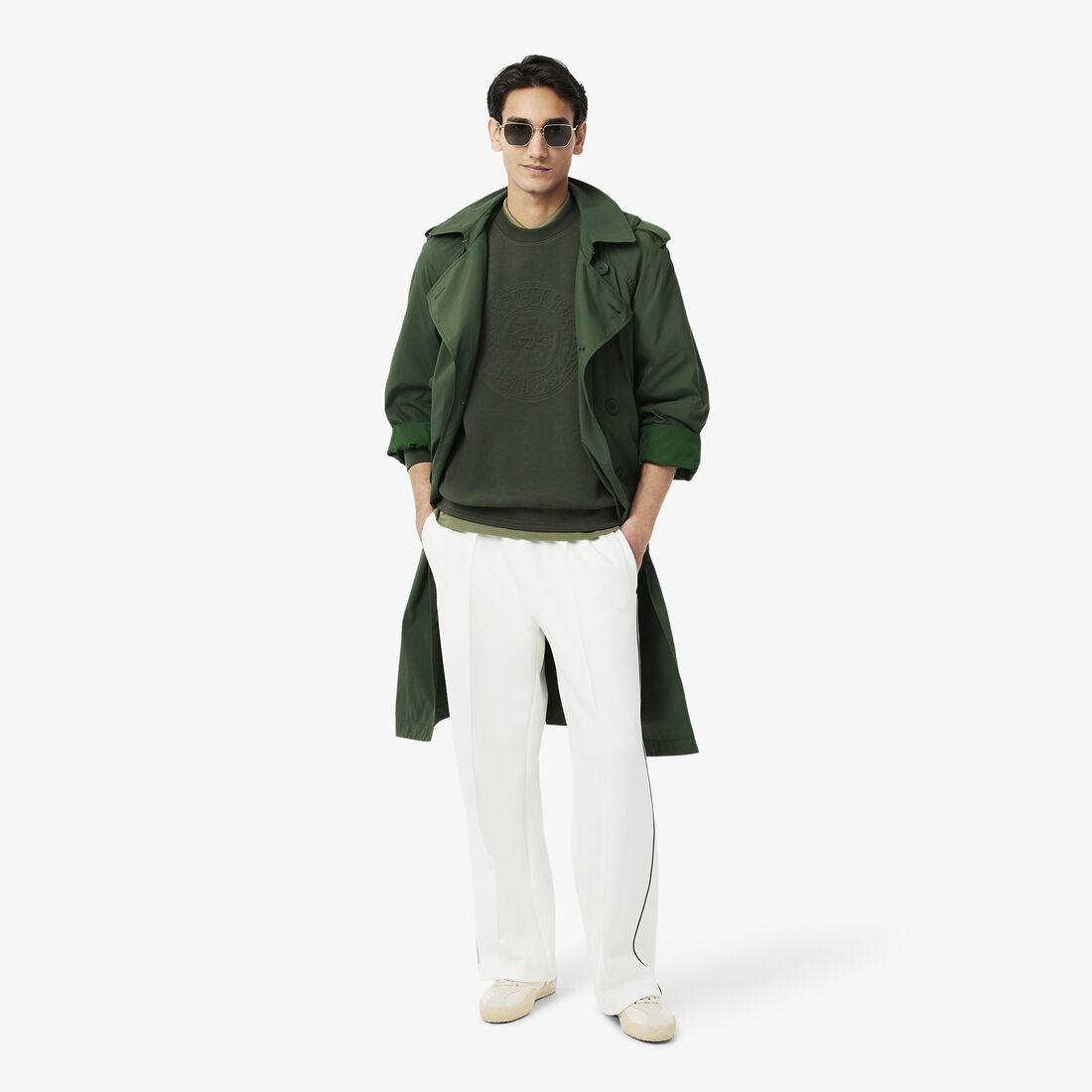 Embossed Logo Pique Sweatshirt Embossed Logo Pique Sweatshirt