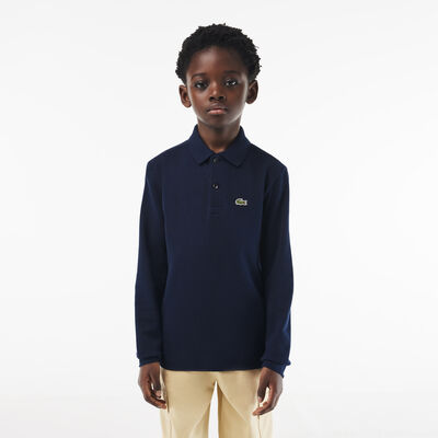 Kids' Lacoste Regular Fit Petit Pique Polo Shirt