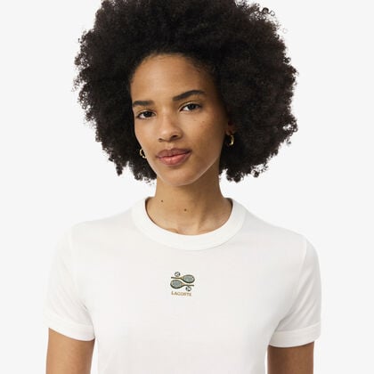 Embroidery Accent Jersey T-shirt lacoste embroidery accent jersey t shirt