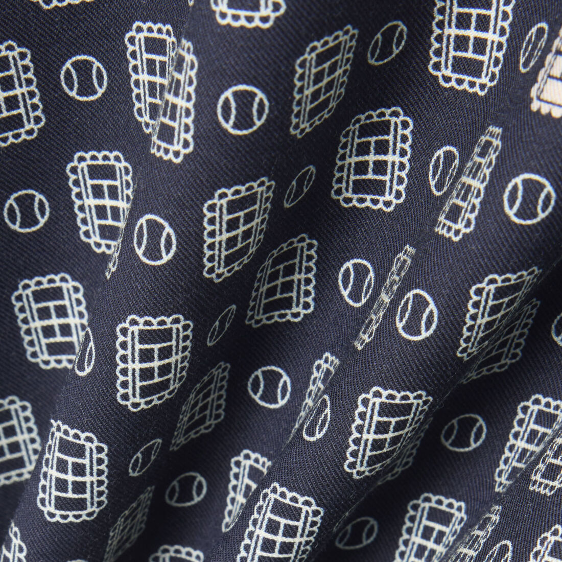 lacoste relaxed fit printed shirt