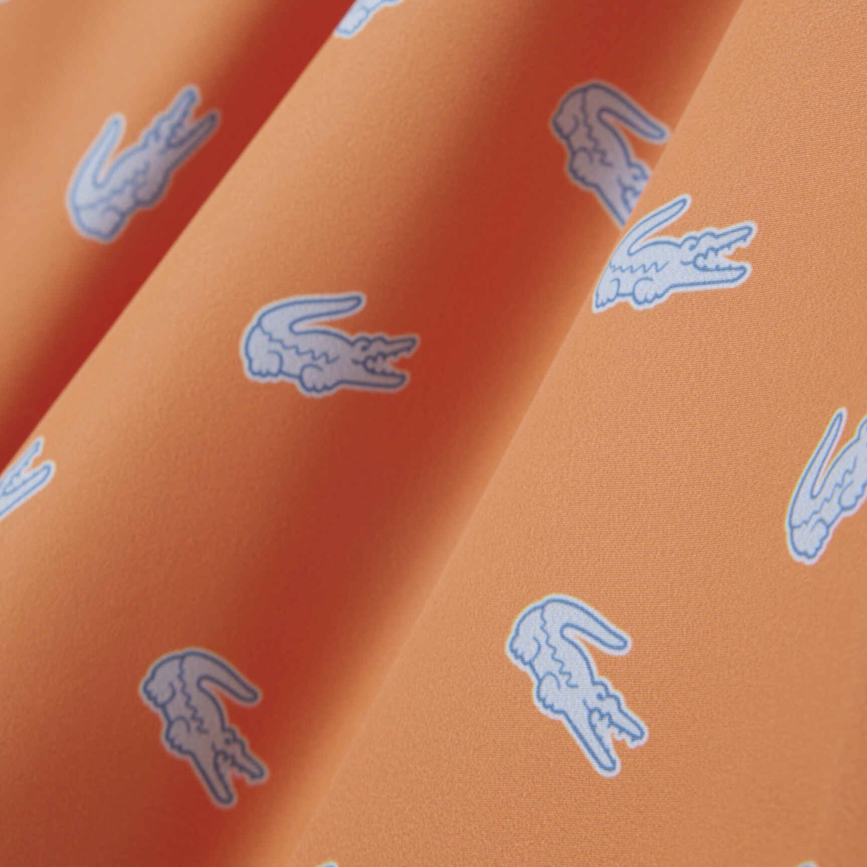 شورت سباحة متوسط ​​الطول بنقشة جلد التمساح