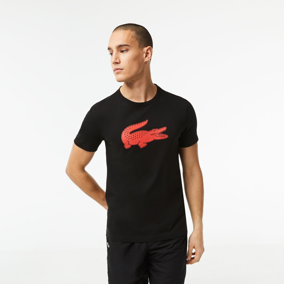 Men's Lacoste SPORT 3D Print Crocodile Breathable Jersey T-shirt