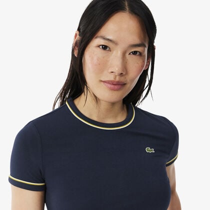 Contrast Trim Jersey T-shirt lacoste contrast trim jersey t shirt