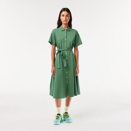 Women’s Lacoste Belted Piqué Polo Dress
