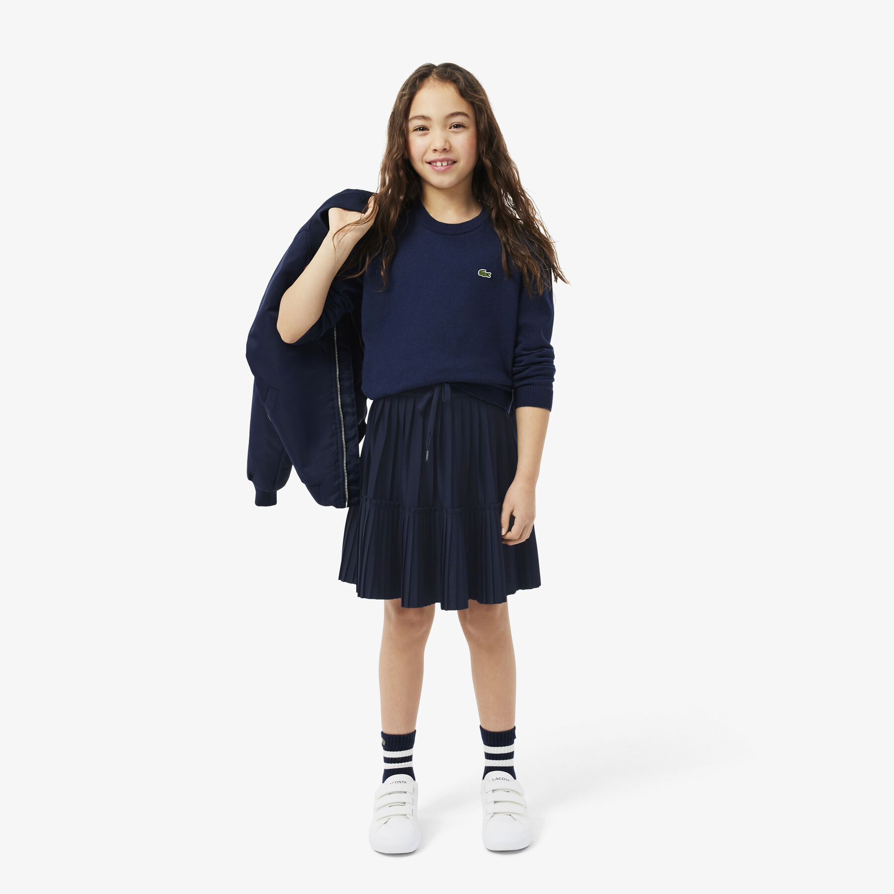 Pleated Jersey Skirt lacoste pleated jersey skirt