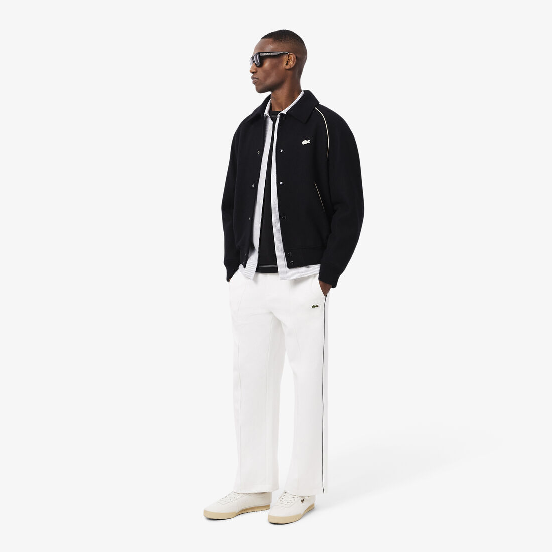 Badge Accent Wool Varsity Jacket Badge Accent Wool Varsity Jacket