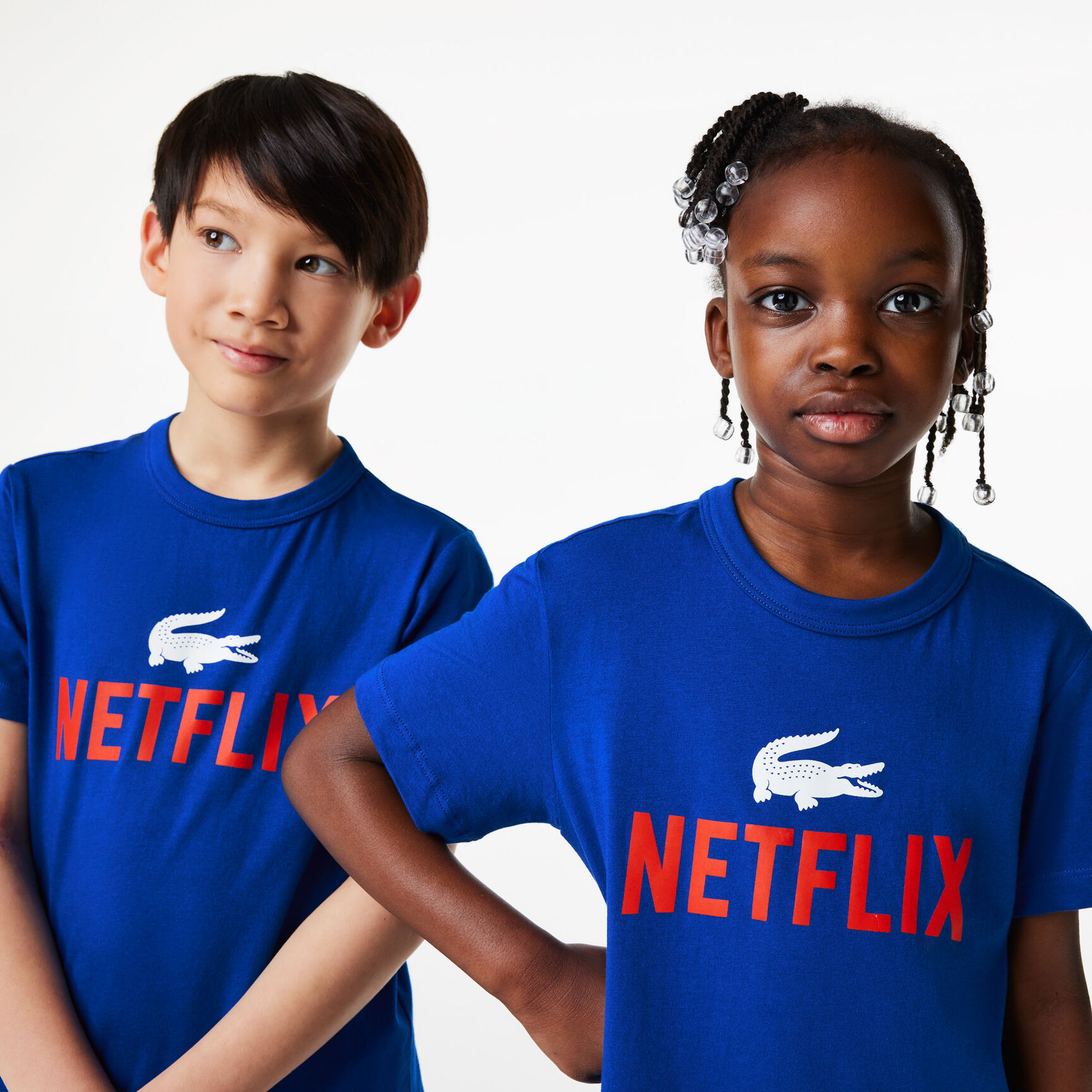 Kids' Lacoste x Netflix Organic Cotton Print T-shirt