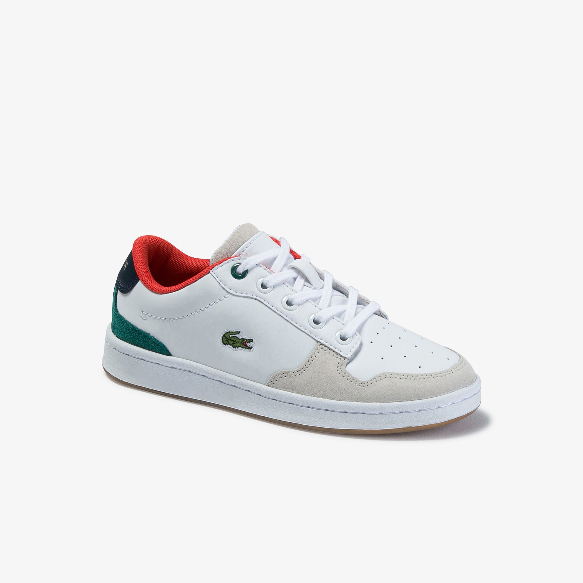 Lacoste metallic trainers shop