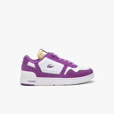 Women's Lacoste T-clip Leather Bi-colour Trainers