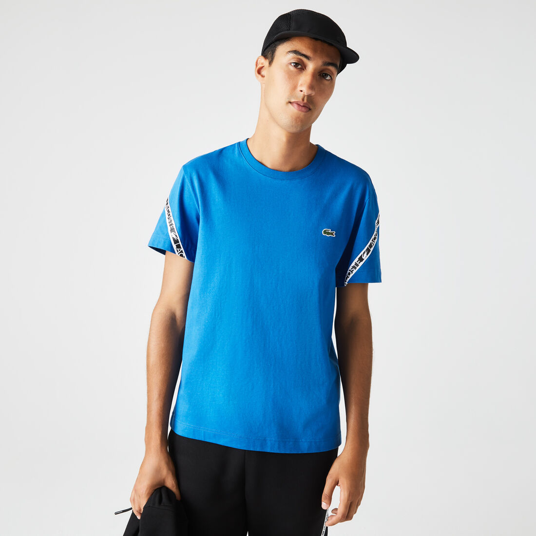 Men's Lacoste Regular Fit Printed Bands T-Shirt Men's Lacoste Regular Fit Printed Bands T-Shirt