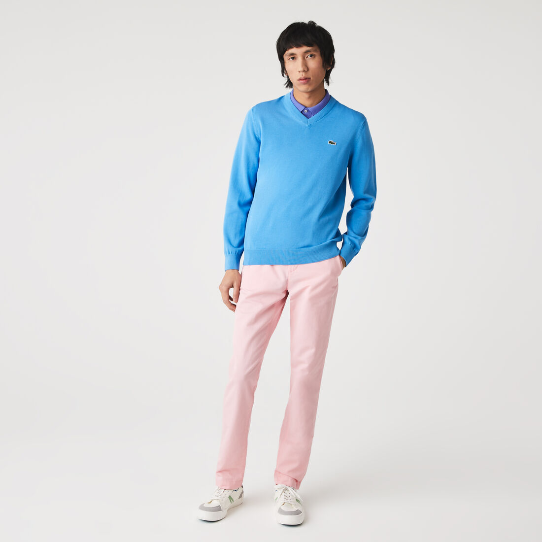 Monochrome Cotton V-neck Sweater Monochrome Cotton V-neck Sweater