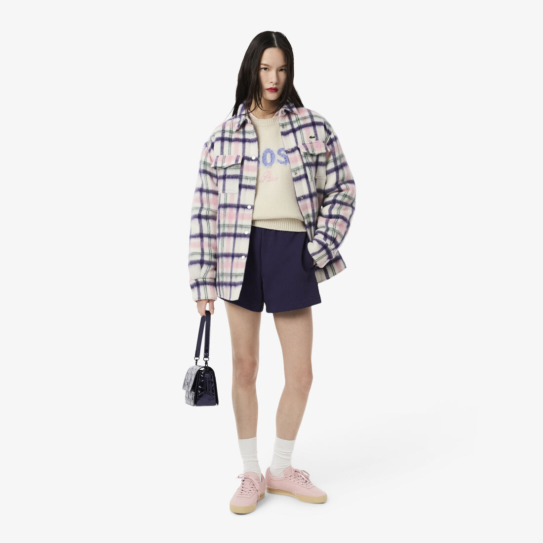 سترة صوفية إنتارسيا ممشطة بشعار الماركة سترة صوفية إنتارسيا ممشطة بشعار الماركة