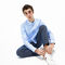 lacoste men s slim fit stretch cotton pinpoint shirt