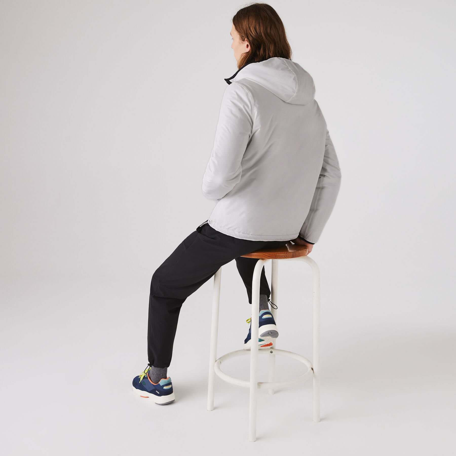 Men's Reversible Quilted Padded Sweatshirt lacoste men s reversible quilted padded sweatshirt