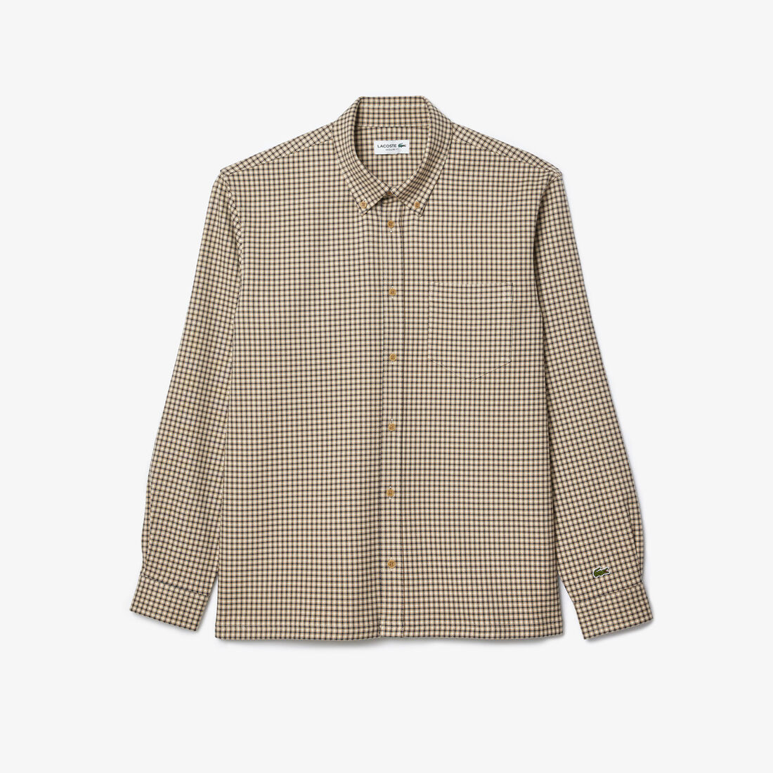 قميص من مزيج القطن منقوش