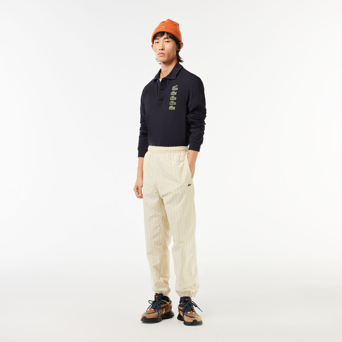 تي شيرت بولو بيكيه قطن برقعة تمساح تي شيرت بولو بيكيه قطن برقعة تمساح