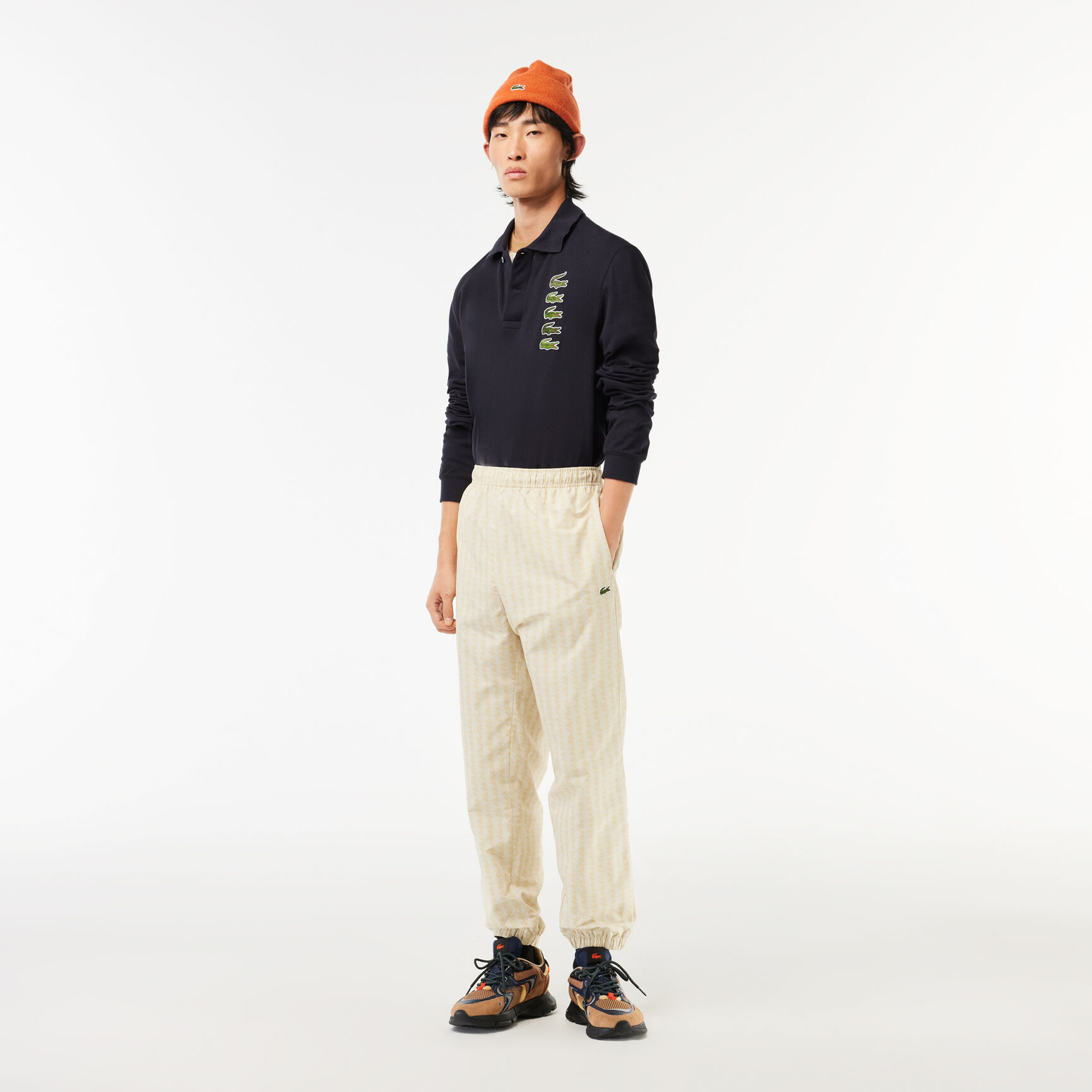 تي شيرت بولو بيكيه قطن برقعة تمساح تي شيرت بولو بيكيه قطن برقعة تمساح