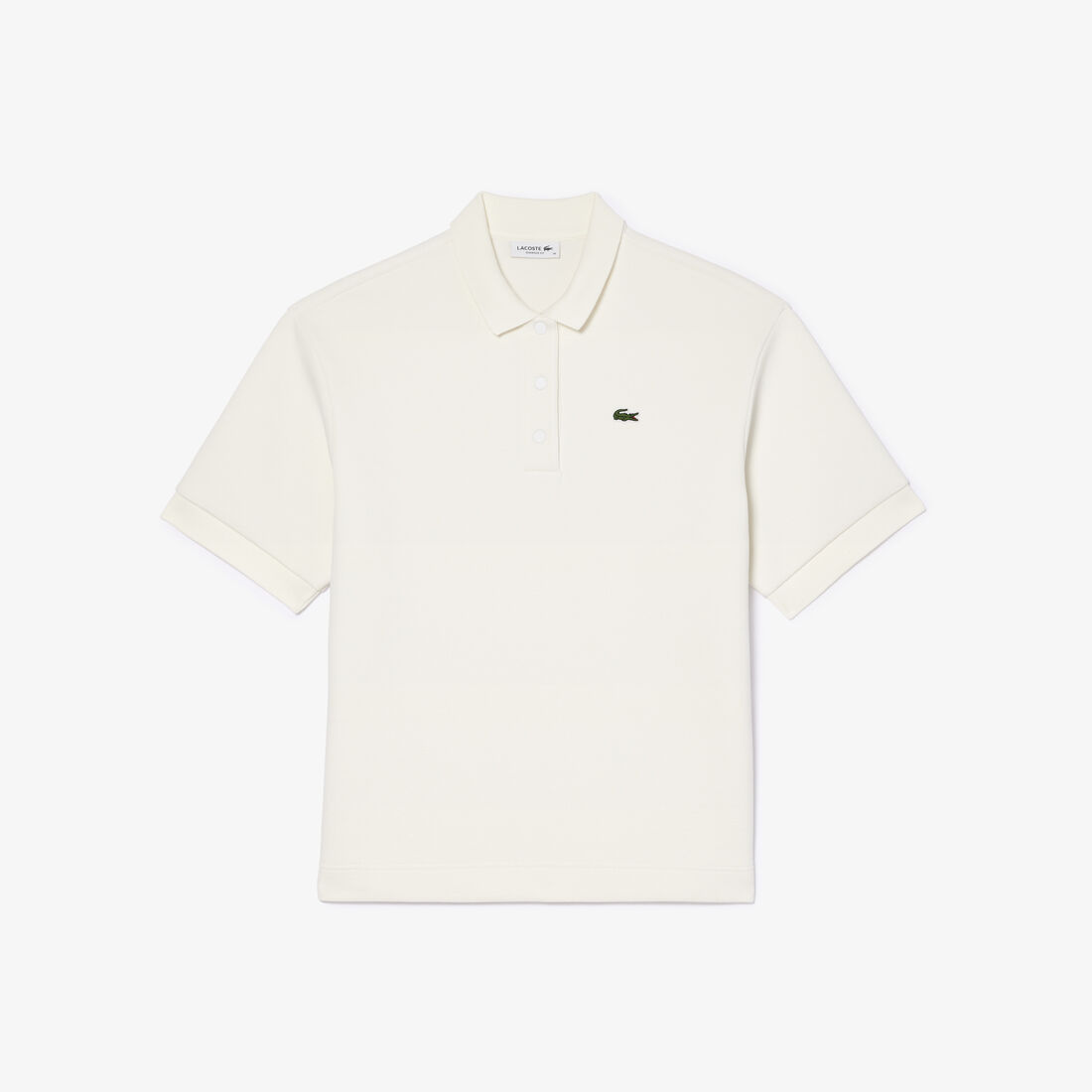 Double Sided Cotton Pique Oversized Polo Shirt Double Sided Cotton Pique Oversized Polo Shirt