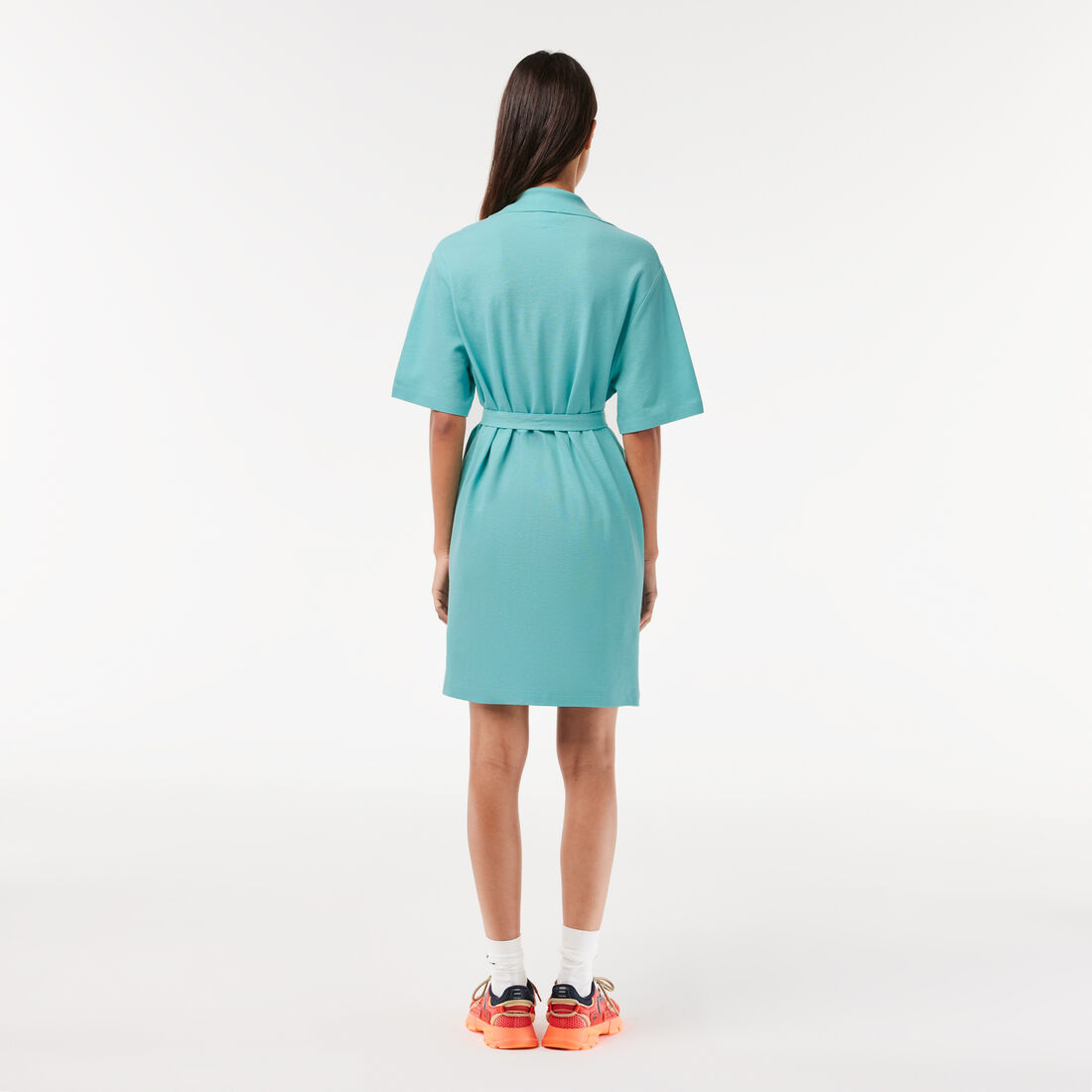 Women’s Lacoste Linen/Cotton Blend Belted Button Dress Women’s Lacoste Linen/Cotton Blend Belted Button Dress