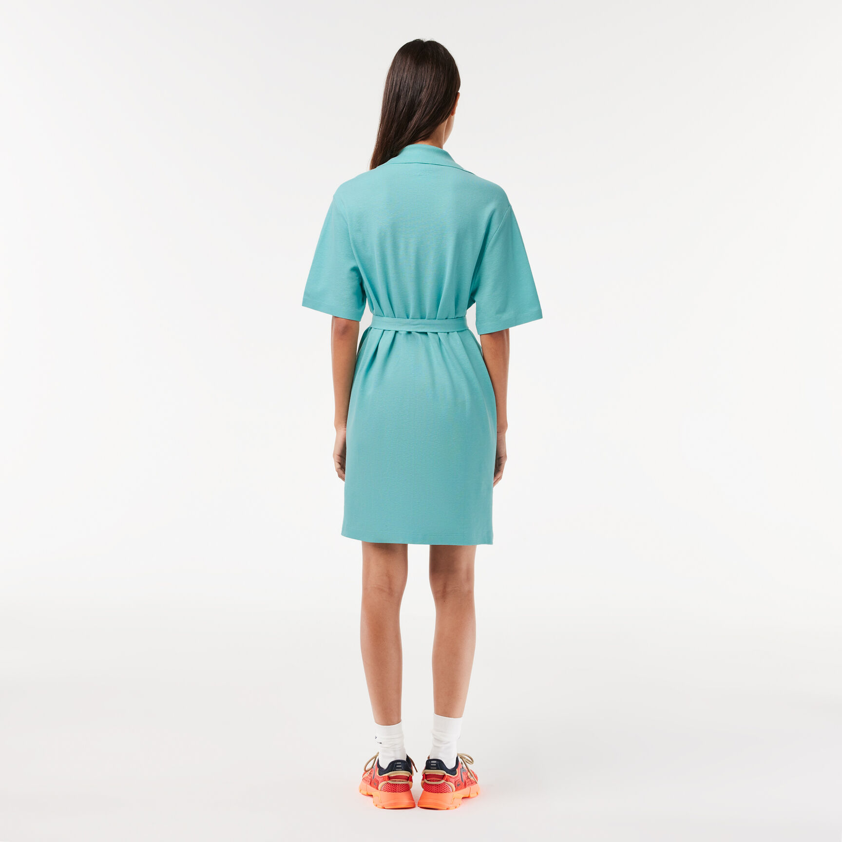 Women’s Lacoste Linen/Cotton Blend Belted Button Dress Women’s Lacoste Linen/Cotton Blend Belted Button Dress