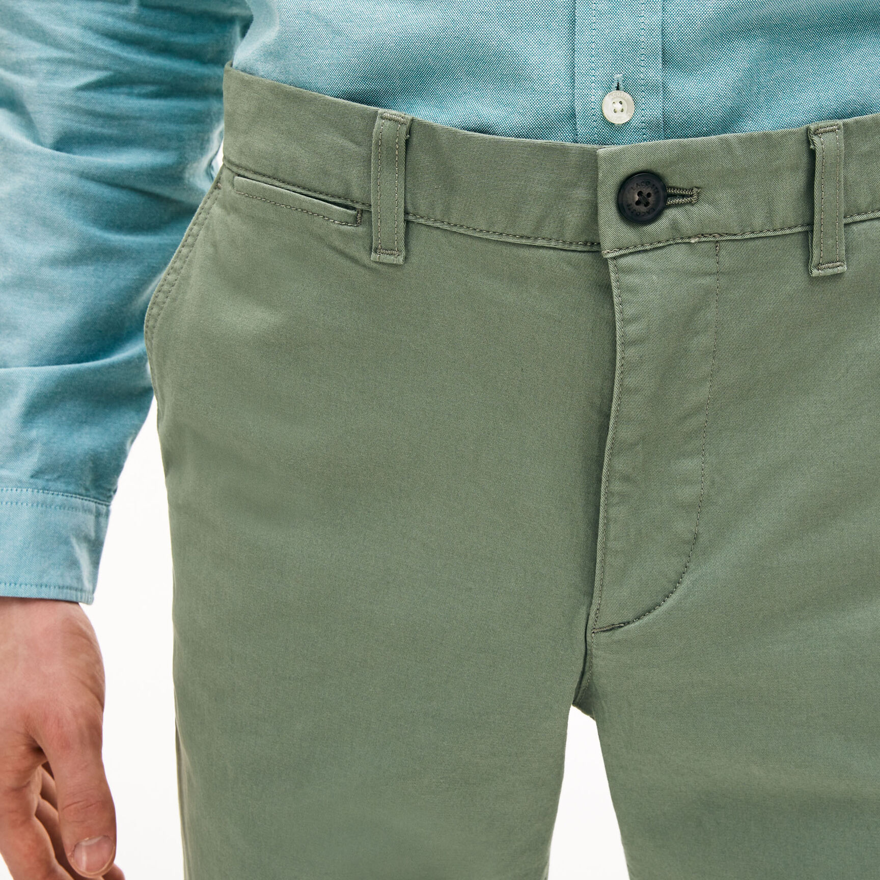 بنطال التشينو من الجبردين المرن بقصة ضيقة للرجال بنطال التشينو من الجبردين المرن بقصة ضيقة للرجال