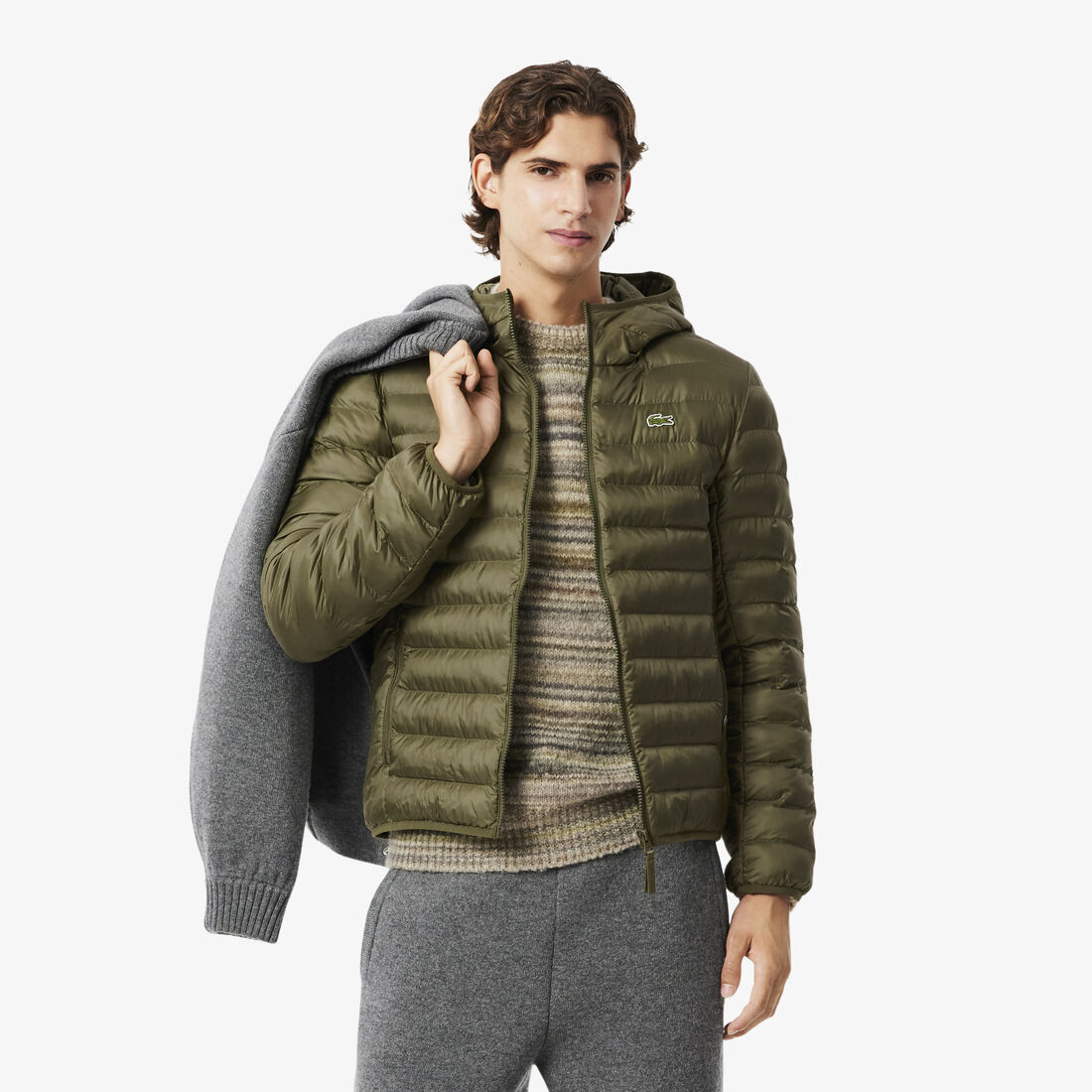 Water-Repellent Quilted Puffed Jacket