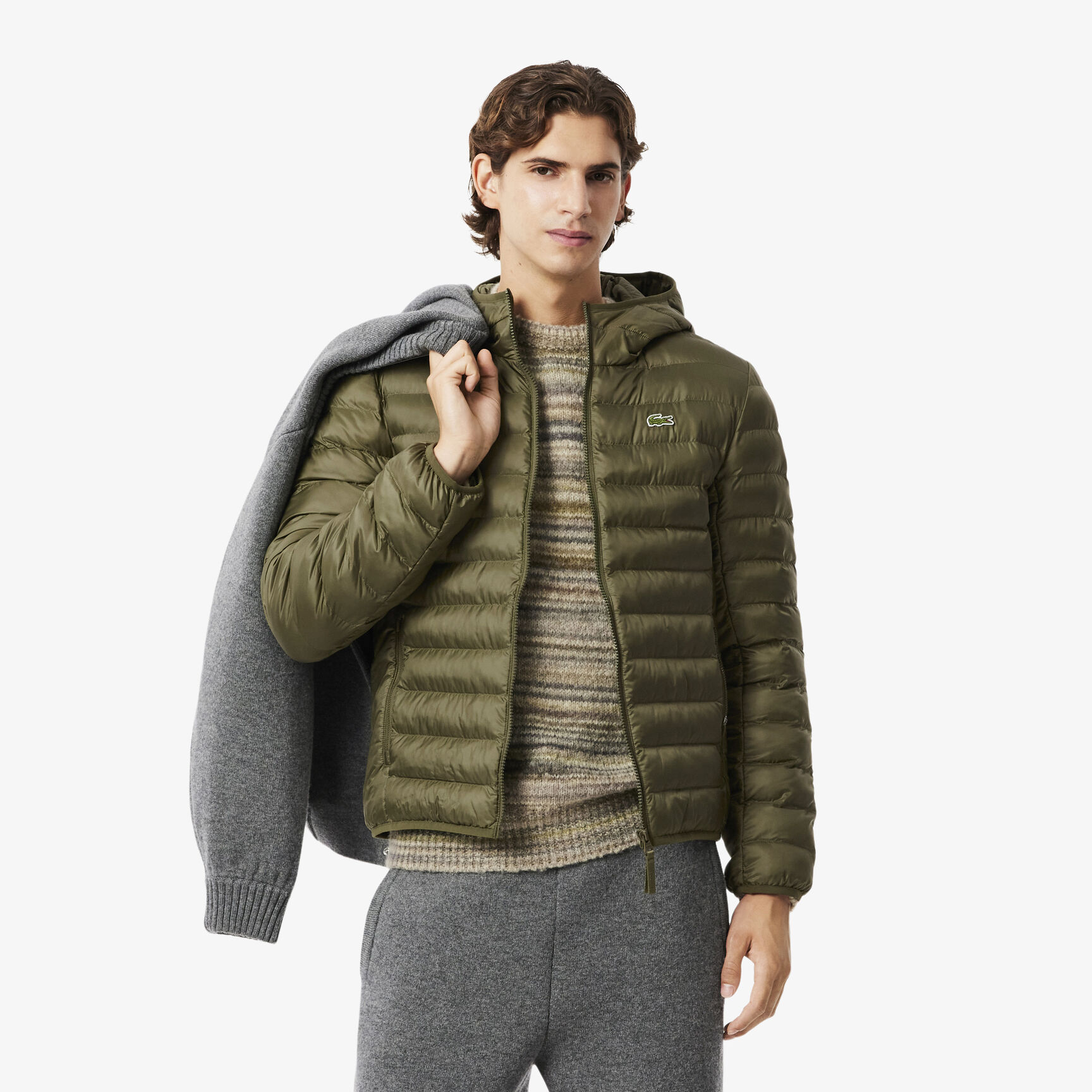 Water-Repellent Quilted Puffed Jacket