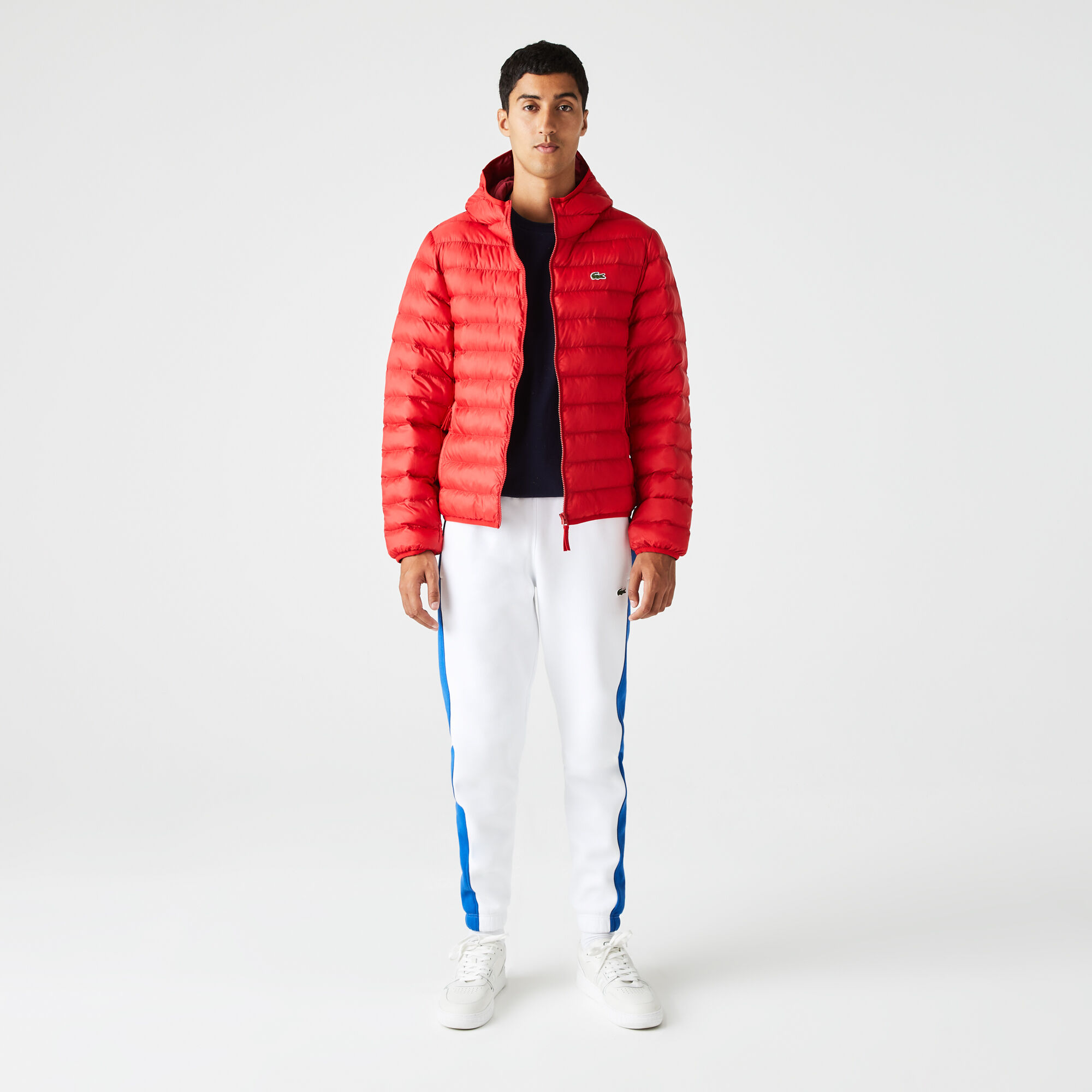 Buy Men s Lacoste Quilted Hooded Short Jacket Lacoste QA