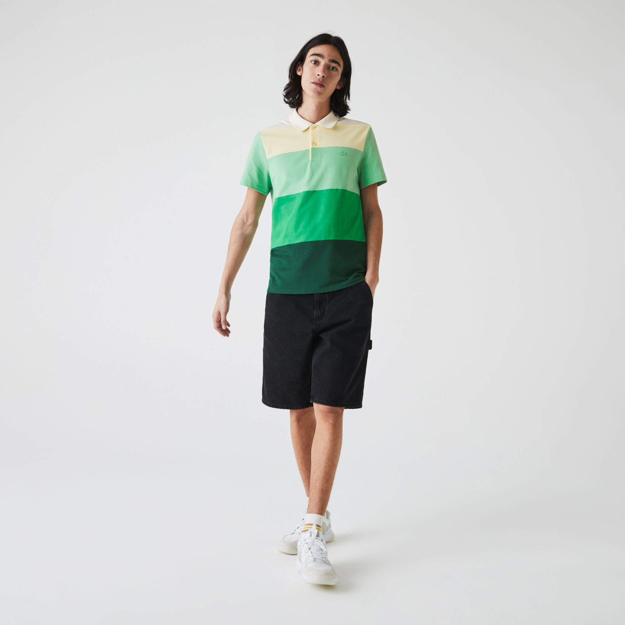 Men’s Lacoste Regular Fit Fresh Colorblock Cotton Piqué Polo Men’s Lacoste Regular Fit Fresh Colorblock Cotton Piqué Polo
