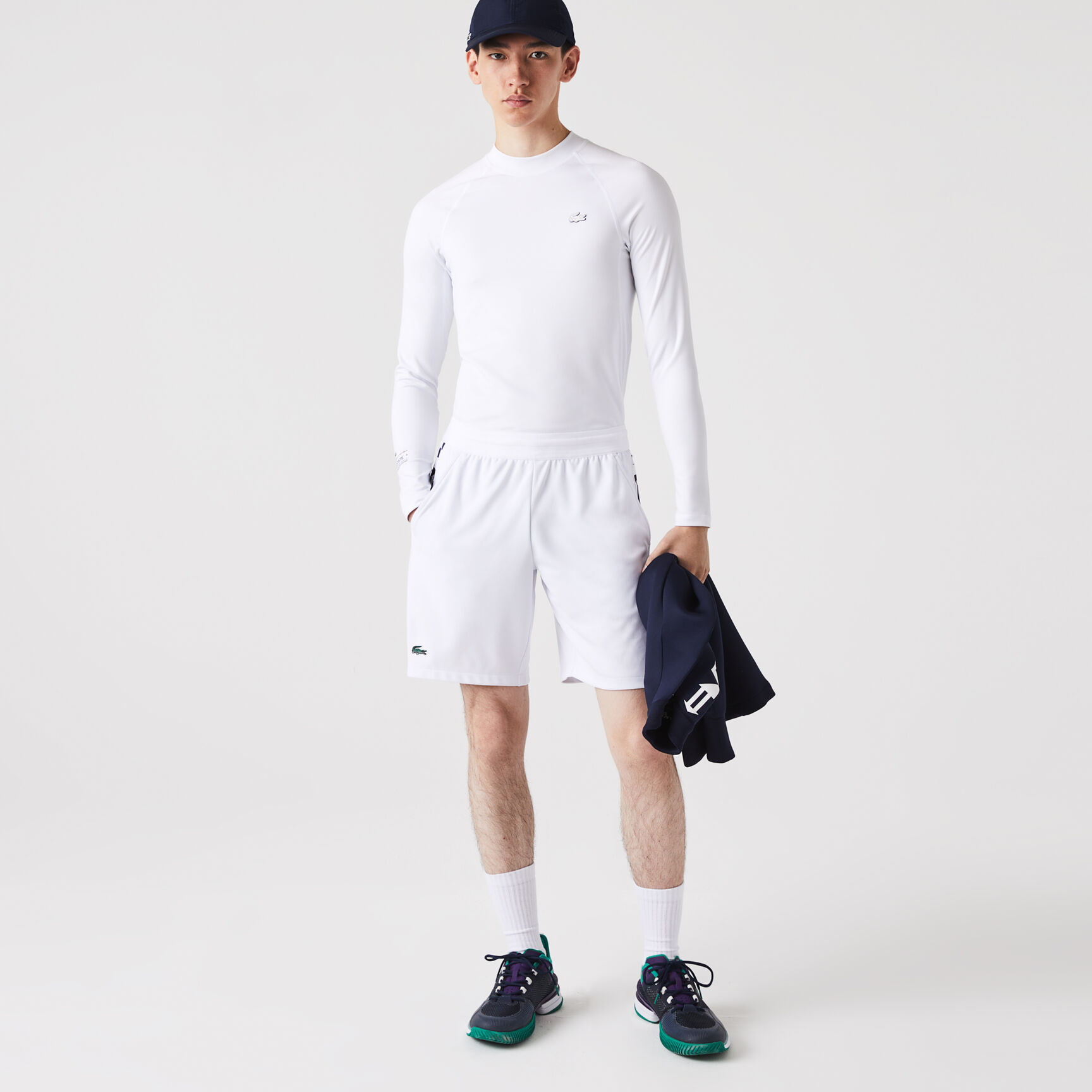 شورت تنس بطبعة بلون مغاير للرجال مجموعة Lacoste SPORT شورت تنس بطبعة بلون مغاير للرجال مجموعة Lacoste SPORT