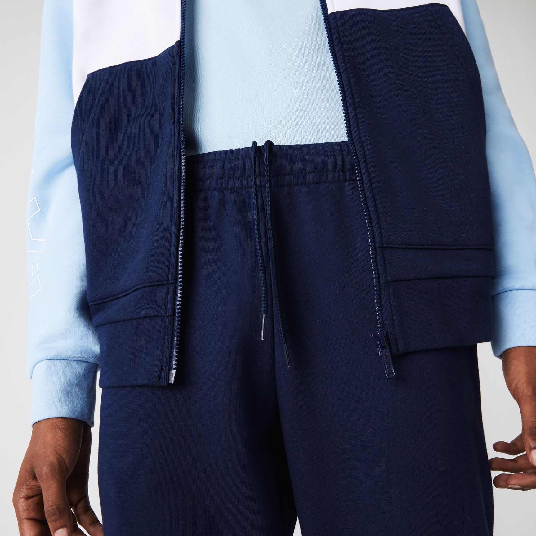 Men's Printed Colorblock Fleece Tracksuit Men's Printed Colorblock Fleece Tracksuit