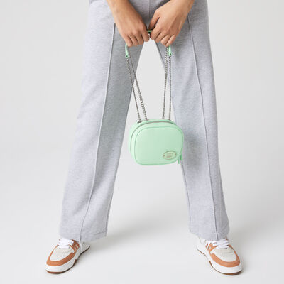 Women's Lacoste Small Square Grained Leather Crossover Bag