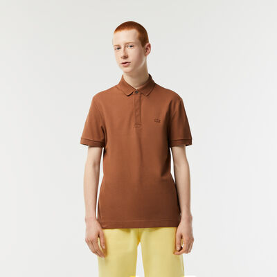Men's Lacoste Paris Polo Shirt Regular Fit Stretch Cotton Piqué
