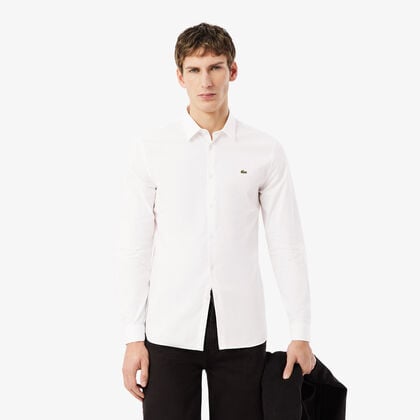 Slim Fit Stretch Cotton Poplin Shirt