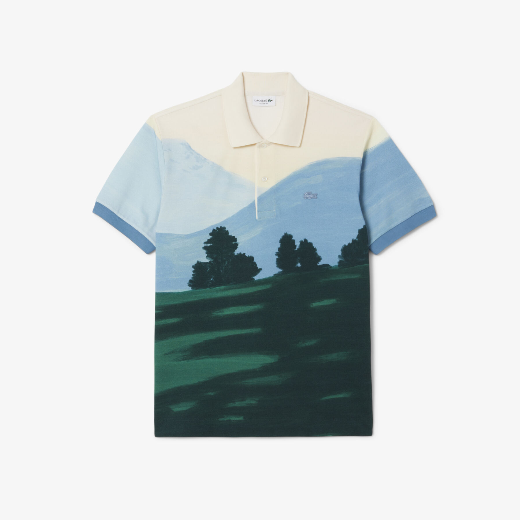 Classic Fit Printed Petit Pique Polo Shirt lacoste classic fit printed petit pique polo shirt