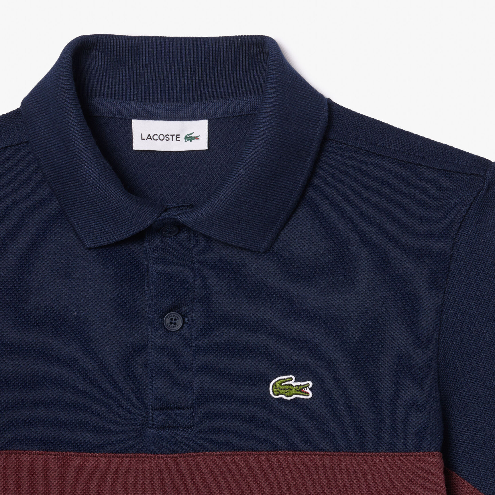Contrast Stripe and Branding Polo Shirt