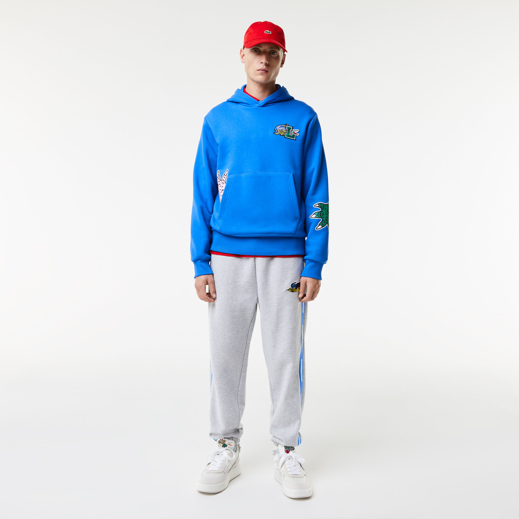 LACOSTE★ホリデーコミックフーディー Buy Men's Lacoste Holiday Comic Effect Print Hooded