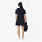 Flared Badge Accent Petit Pique Dress Flared Badge Accent Petit Pique Dress