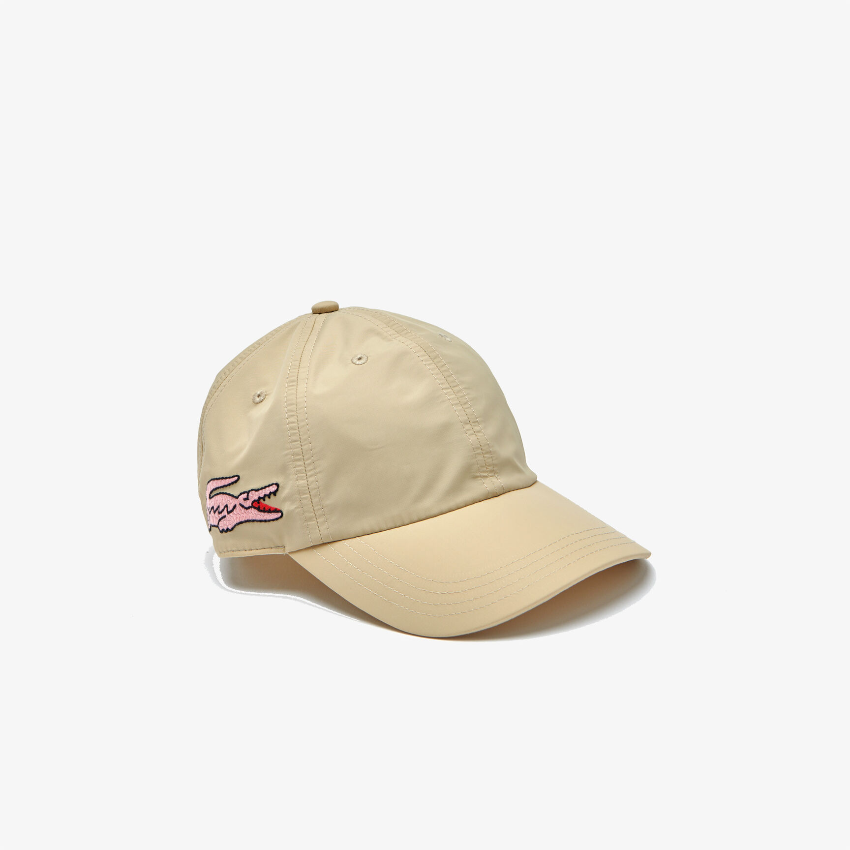 كاب نايلون خفيف للنساء مع تطريز التمساح بالحجم الكبير