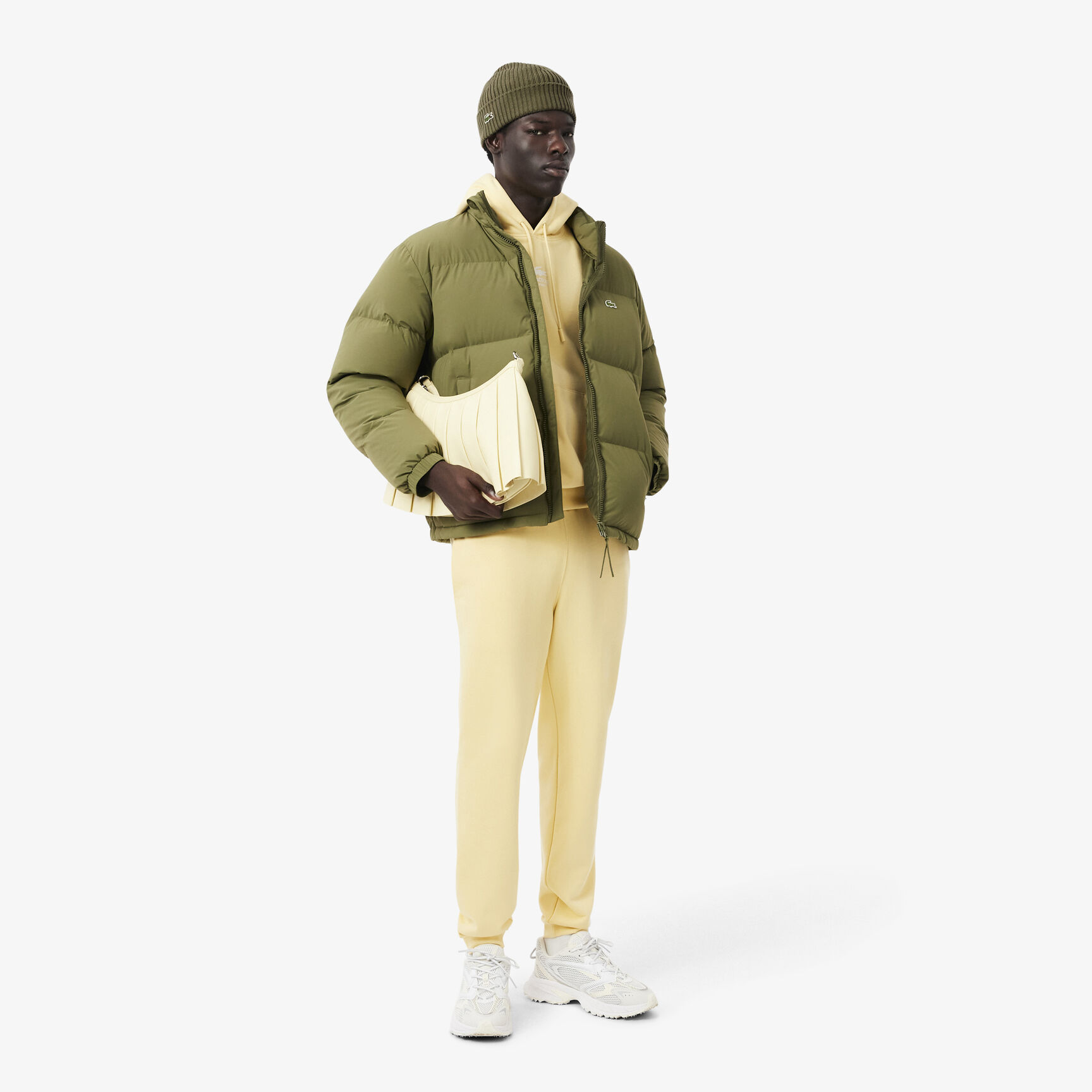 Rib Knit Brushed Wool Beanie