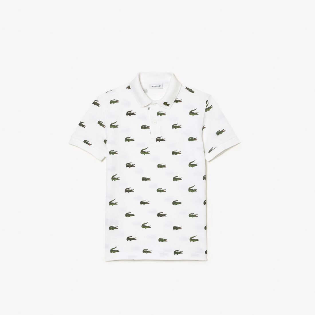 Signature Print Cotton Polo Shirt