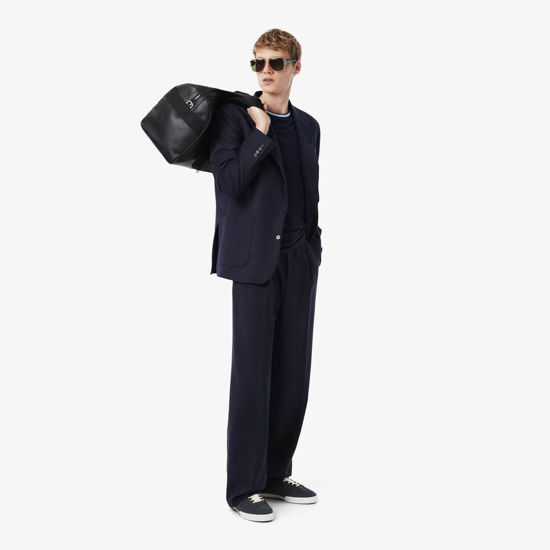 Straight Fit Felted Wool Pants lacoste straight fit felted wool pants