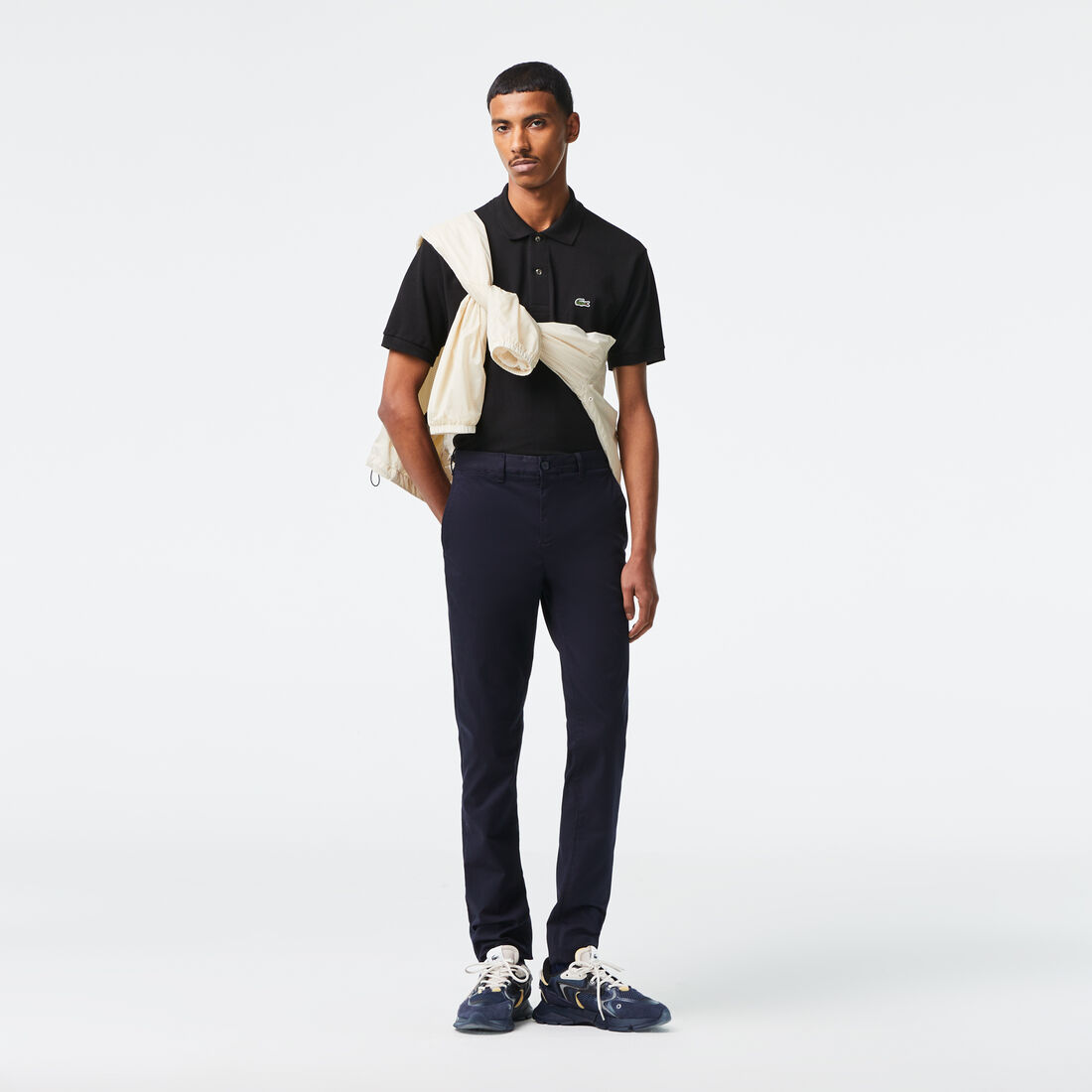 Men's New Classic Slim Fit Stretch Cotton Trousers Men's New Classic Slim Fit Stretch Cotton Trousers