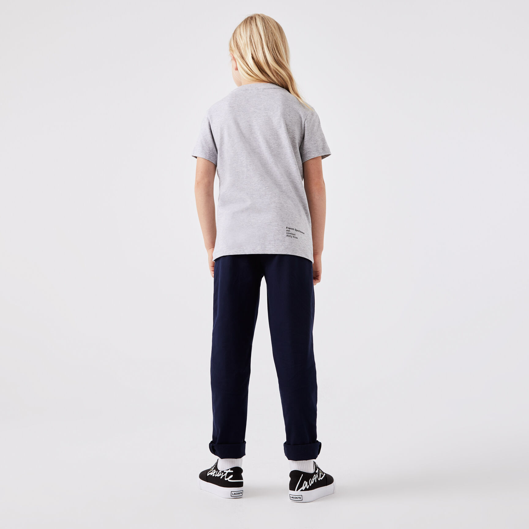 تيشيرت بطبعة لاكوست قطن جيرسيه للأولاد