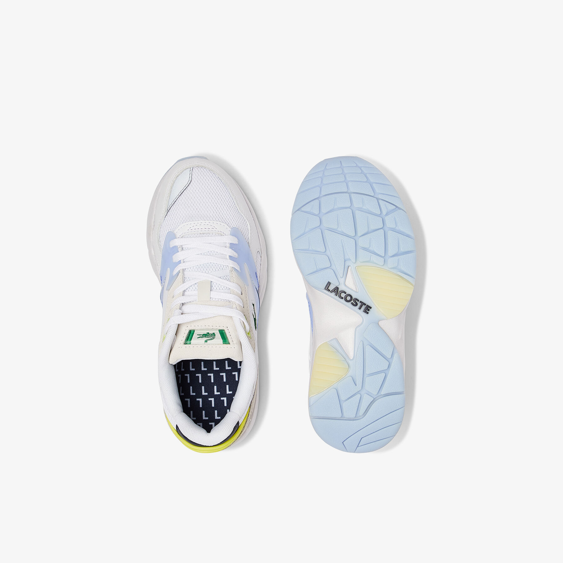 lacoste women s storm 96 lo textile and leather trainers